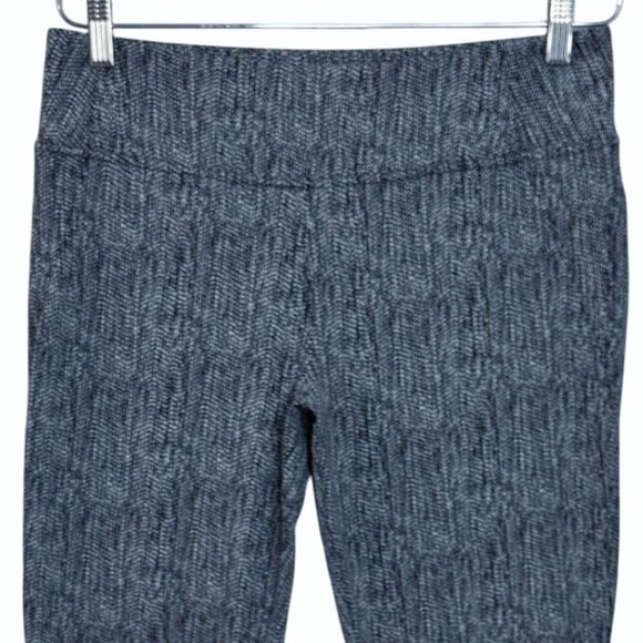 Athleta Delancey Herringbone Tights Womens L Navy High Waist Trouser Corpcore - Picture 3 of 11